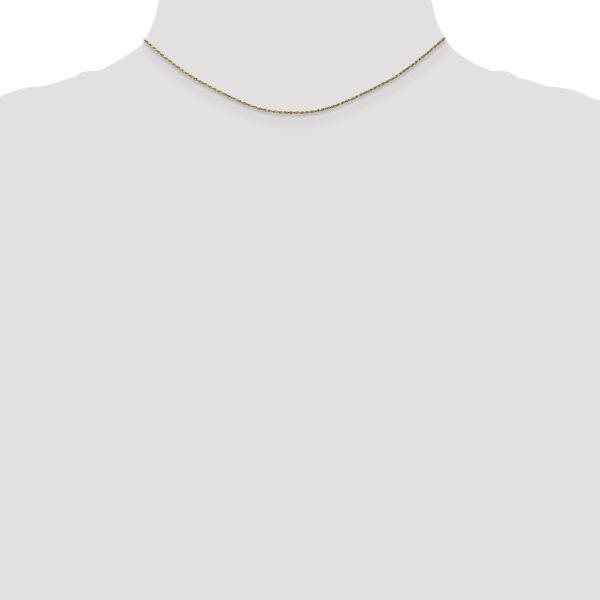 14k 1.15mm D/C Machine-made Rope Chain - Image 2