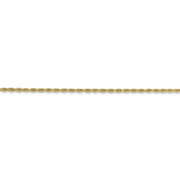 14k 1.50mm D/C Rope with Lobster Clasp Chain - Image 2