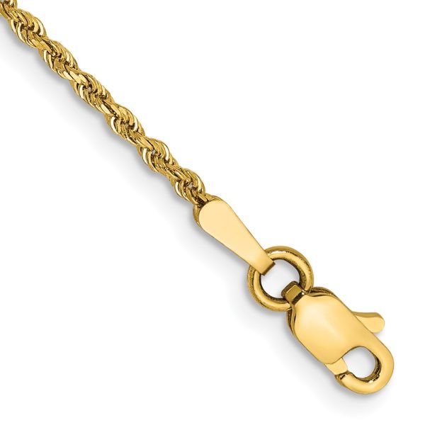 14k 1.50mm D/C Rope with Lobster Clasp Chain