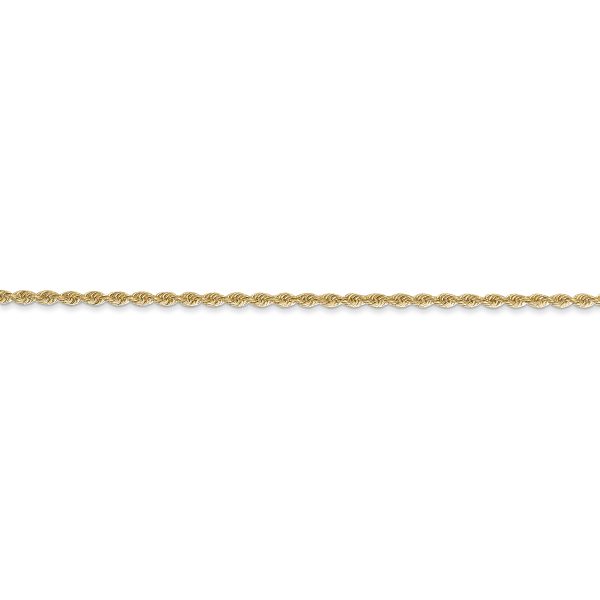 14k 1.50mm Regular Rope Chain - Image 2