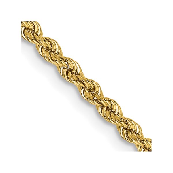 14k 2.25mm Regular Rope Chain