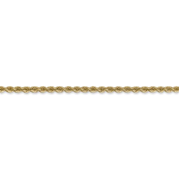 14k 2.5mm Regular Rope Chain - Image 2