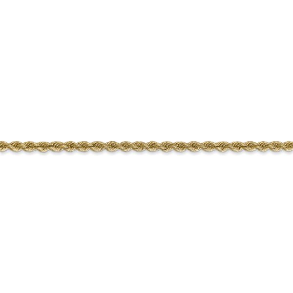 14k 2.5mm Regular Rope Chain - Image 2