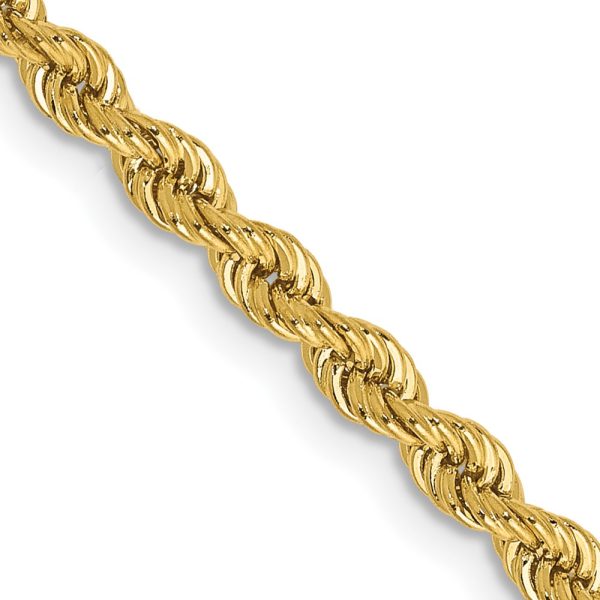 14K 2.75mm Regular Rope Chain