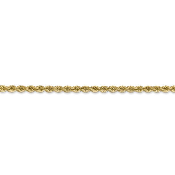 14K 2.75mm Regular Rope Chain - Image 2