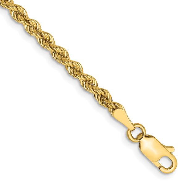 14K 2.75mm Regular Rope Chain