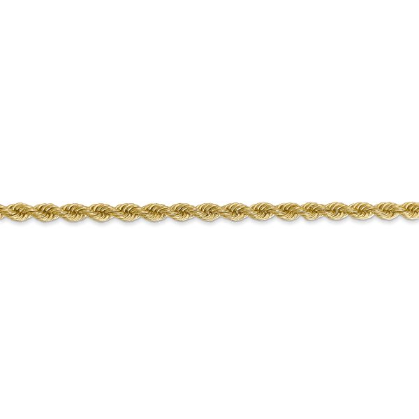 14k 3mm Regular Rope Chain - Image 2