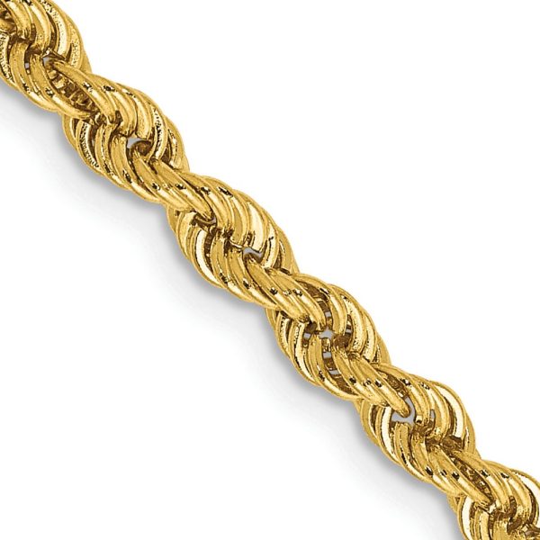 14k 3mm Regular Rope Chain