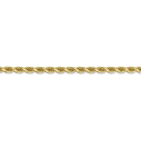 14k 3.5mm D/C Rope with Lobster Clasp Chain - Image 2