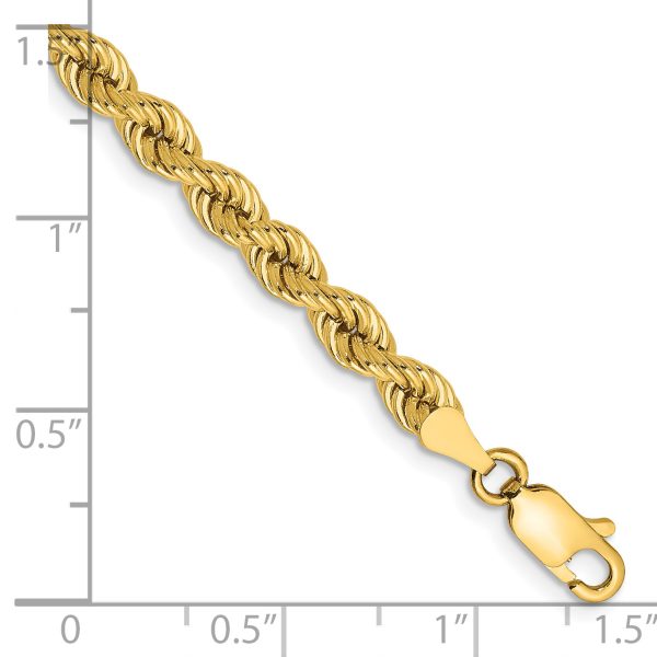 14k 4mm Regular Rope Chain - Image 2