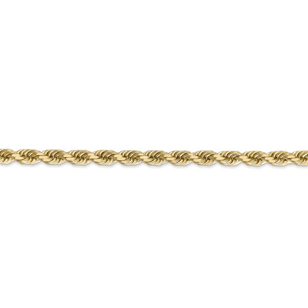 14k 4.5mm D/C Rope with Lobster Clasp Chain - Image 2