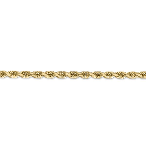 14k 4.5mm D/C Rope with Lobster Clasp Chain - Image 2