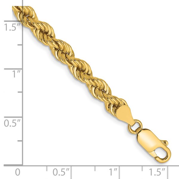 14k 5mm Regular Rope Chain - Image 2