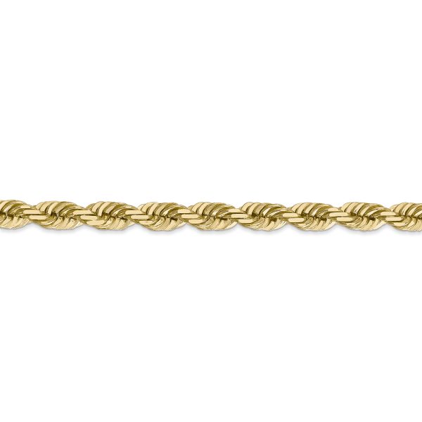 14k 5.5mm D/C Rope with Lobster Clasp Chain - Image 2