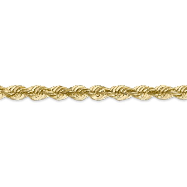 14k 6mm Regular Rope Chain - Image 2