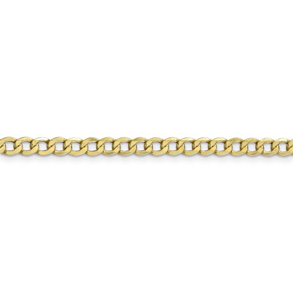 10k 4.3mm Semi-Solid Curb Link Chain - Image 2