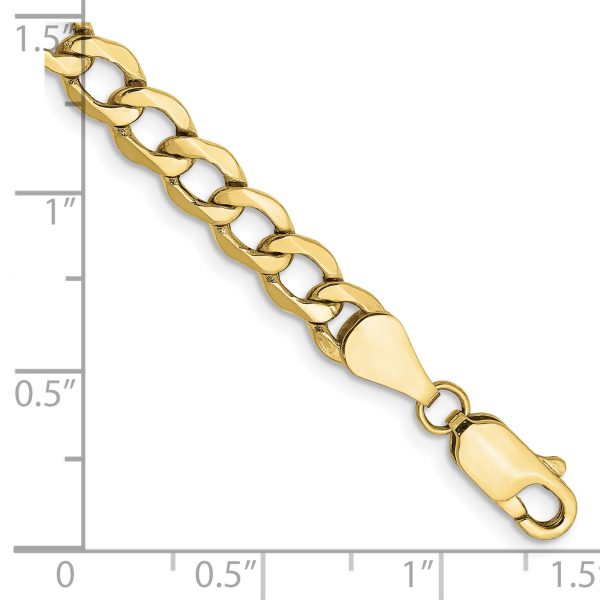 10k 5.25mm Semi-Solid Curb Link Chain - Image 2