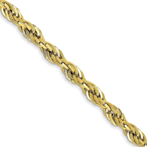 10k 3mm Semi-Solid Rope Chain