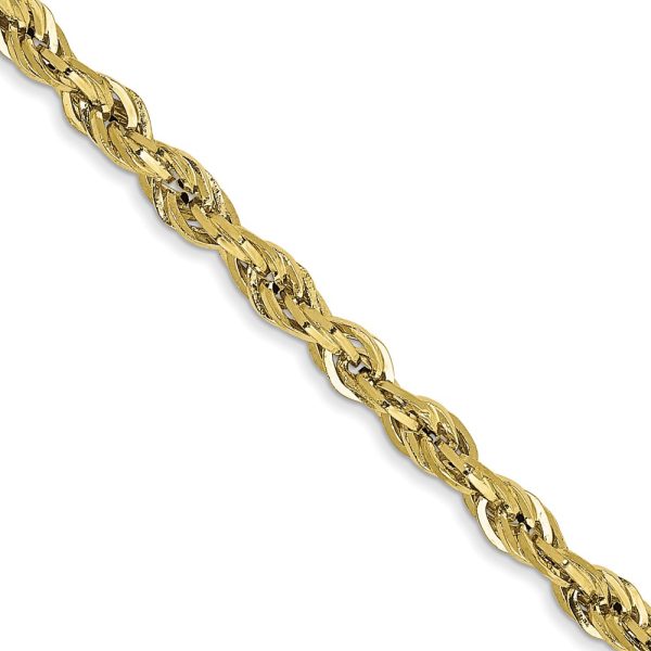 10k 2.8mm Semi-Solid Rope Chain
