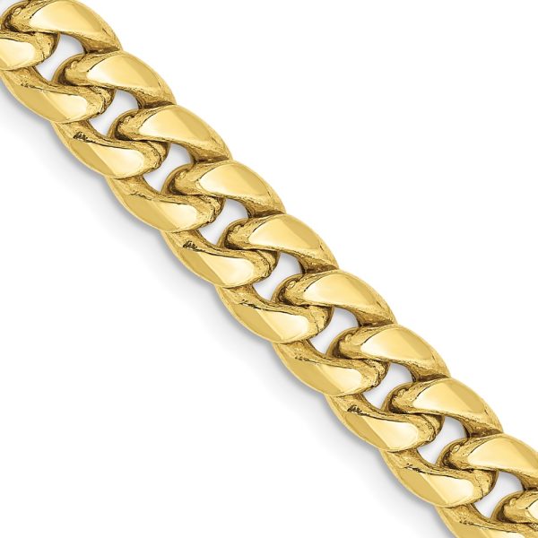 10k 6mm Semi-Solid Miami Cuban Chain