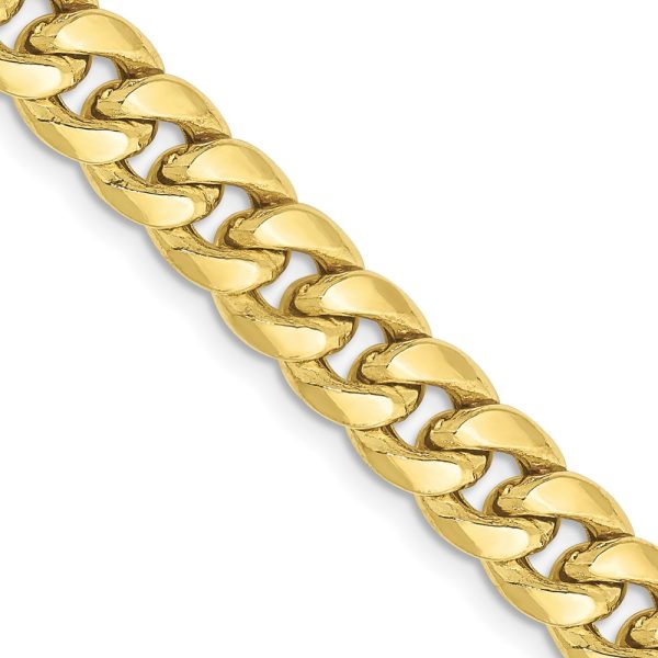 10k 6.75mm Semi-Solid Miami Cuban Chain