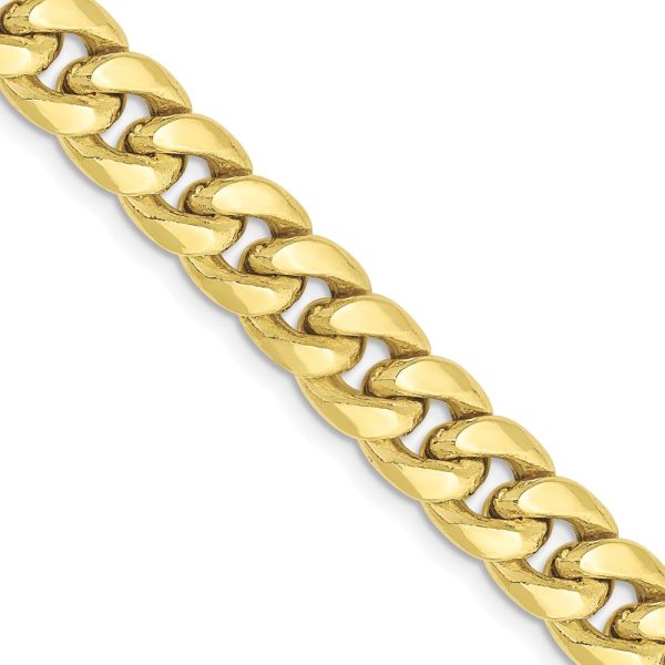 10k 7.3mm Semi-Solid Miami Cuban Chain