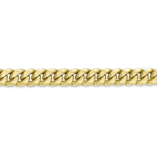 10k 7.3mm Semi-Solid Miami Cuban Chain - Image 2