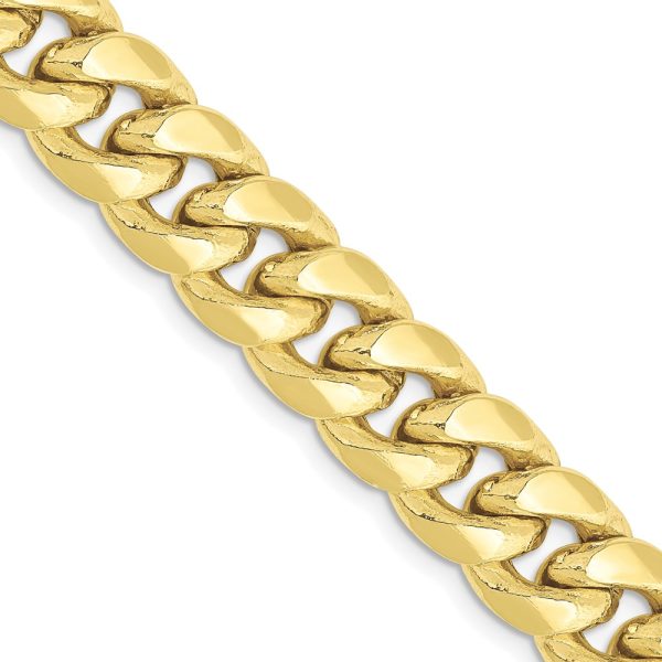 10k 9.3mm Semi-Solid Miami Cuban Chain