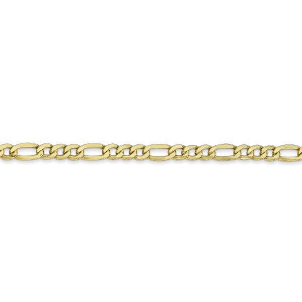 10k 3.5mm Semi-Solid Figaro Chain - Image 2