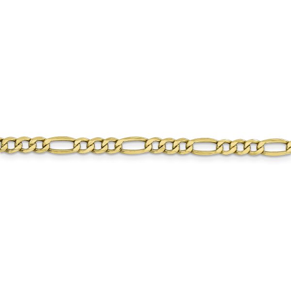 10k 4.2mm Semi-Solid Figaro Chain - Image 2