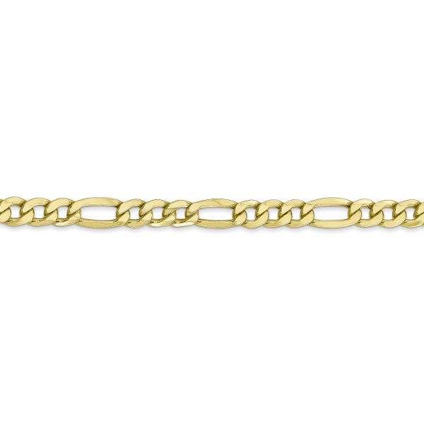 10k 5.35mm Semi-Solid Figaro Chain - Image 2