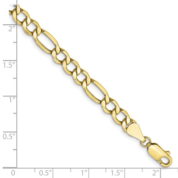 10k 5.35mm Semi-Solid Figaro Chain - Image 2