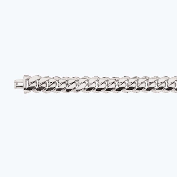 10K 13MM WHITE GOLD SOLID MIAMI CUBAN 24" CHAIN NECKLACE (AVAILABLE IN LENGTHS 7" - 30")