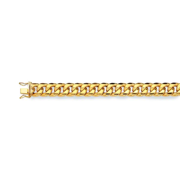 14K 11MM YELLOW GOLD HOLLOW MIAMI CUBAN 24" CHAIN NECKLACE (AVAILABLE IN LENGTHS 7" - 30")