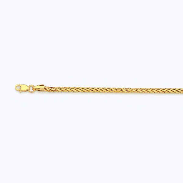 14K 2.5MM YELLOW GOLD PALM 24" CHAIN NECKLACE (AVAILABLE IN LENGTHS 7" - 30") - Image 2