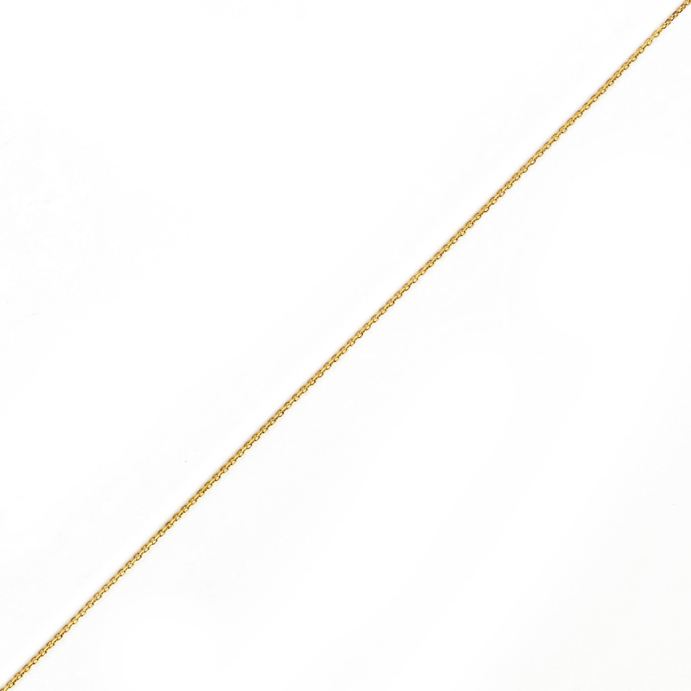 10K YELLOW GOLD DC ROLO 043 GAUGE 28" CHAIN NECKLACE (AVAILABLE IN LENGTHS 7" - 30") - Image 3