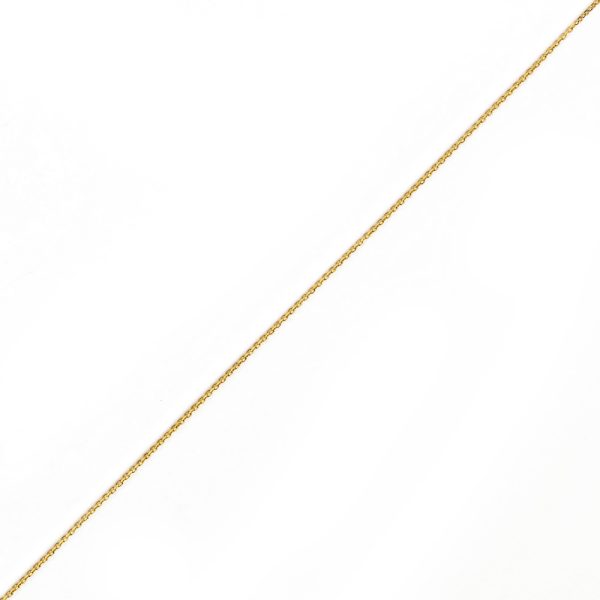 10K YELLOW GOLD DC ROLO  043 GAUGE 30" CHAIN NECKLACE (AVAILABLE IN LENGTHS 7" - 30") - Image 3