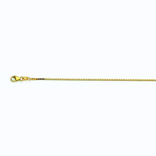 14K YELLOW GOLD BOX 068 GAUGE 24" CHAIN NECKLACE (AVAILABLE IN LENGTHS 7" - 30") - Image 4