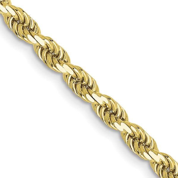 10k 3.5mm Semi-solid D/C Rope Chain