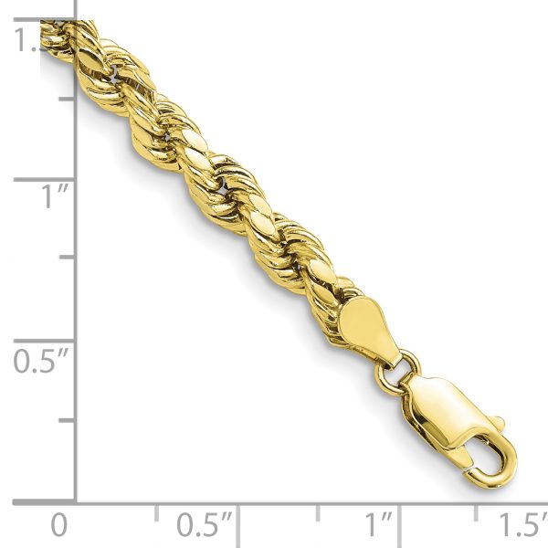 10k 4.9mm Semi-solid D/C Rope Chain - Image 2