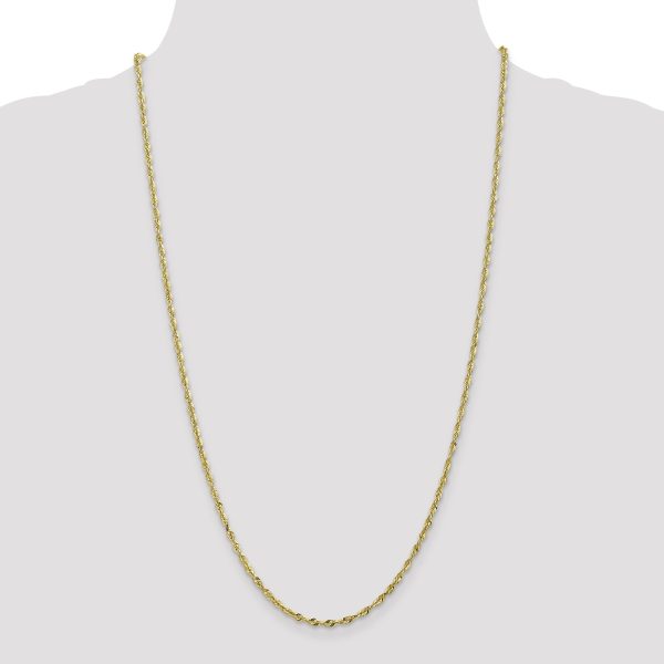 10k 2.50mm Extra-Light Diamond Cut Rope Chain - Image 2