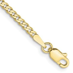 10k 2.2mm Flat Beveled Curb Chain