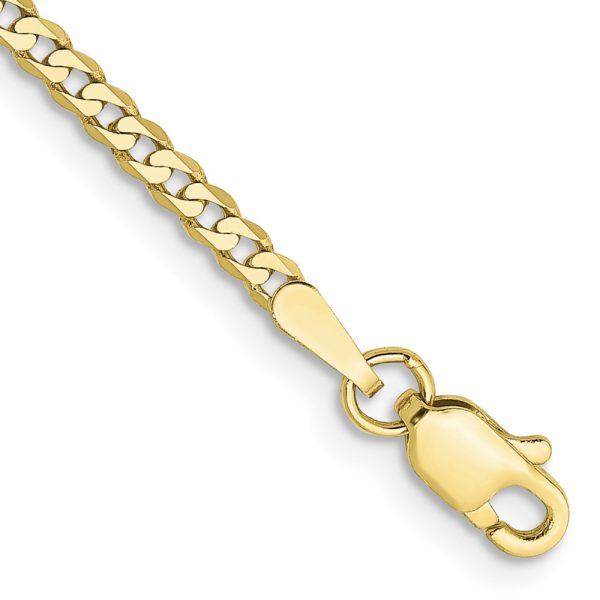 10k 2.2mm Flat Beveled Curb Chain