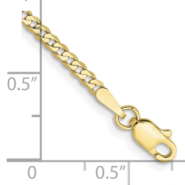 10k 2.2mm Flat Beveled Curb Chain - Image 2
