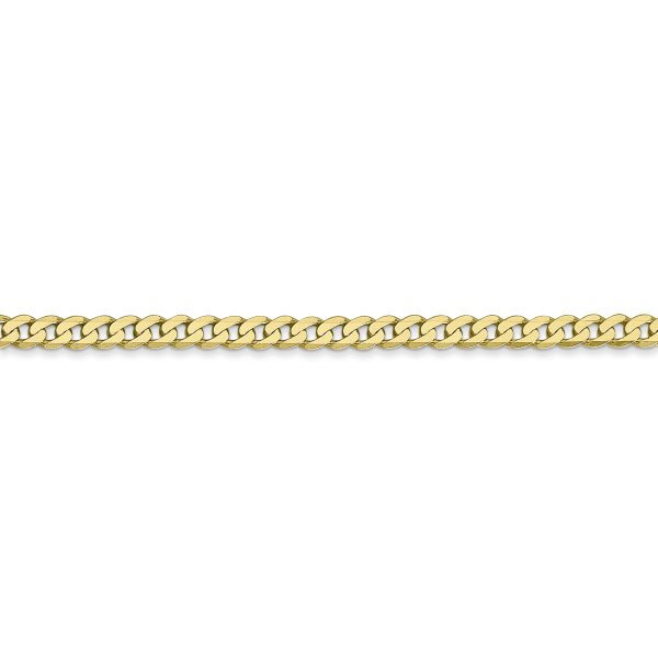 10k 2.9mm Flat Beveled Curb Chain - Image 2