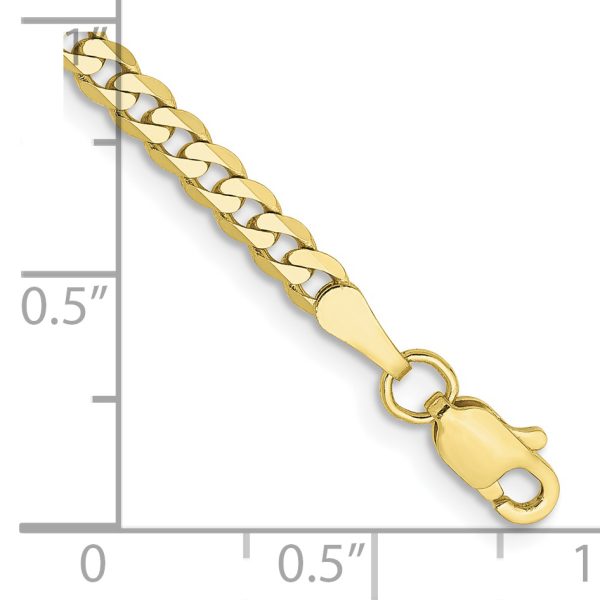 10k 2.9mm Flat Beveled Curb Chain - Image 2