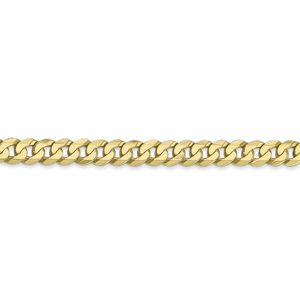 10k 4.75mm Flat Beveled Curb Chain - Image 2