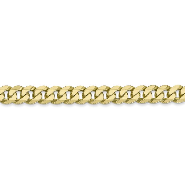 10k 5.75mm Flat Beveled Curb Chain - Image 2