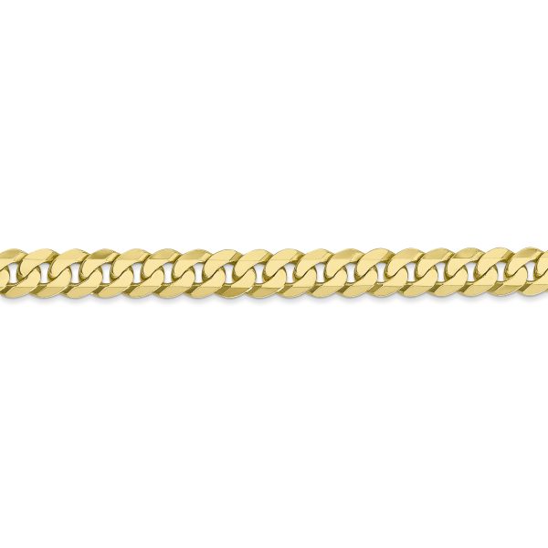 10k 6.25mm Flat Beveled Curb Chain - Image 2