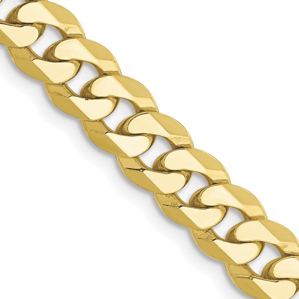 10k 6.25mm Flat Beveled Curb Chain